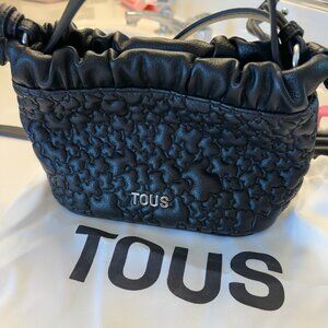 Medium black Crossbody bag TOUS Puffy Bear